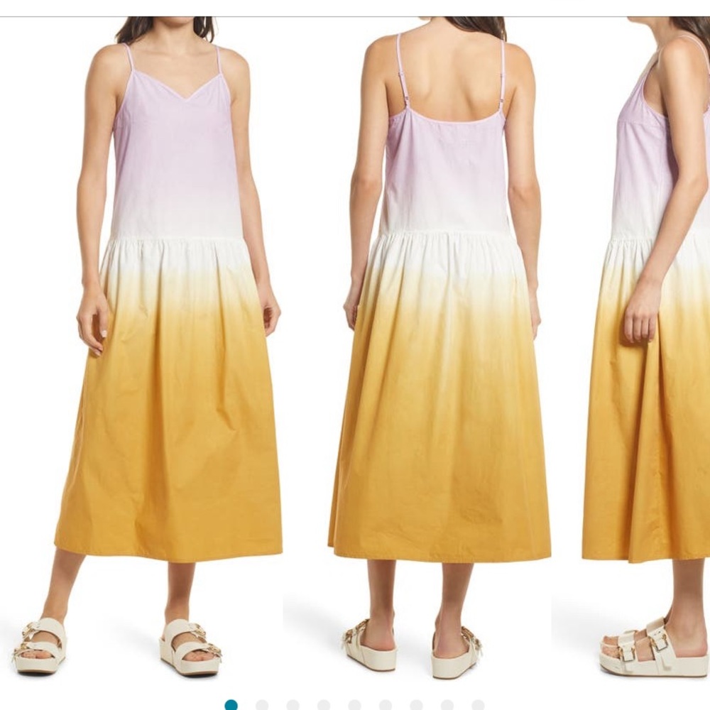 All Saints Dip Dye Midi Dress